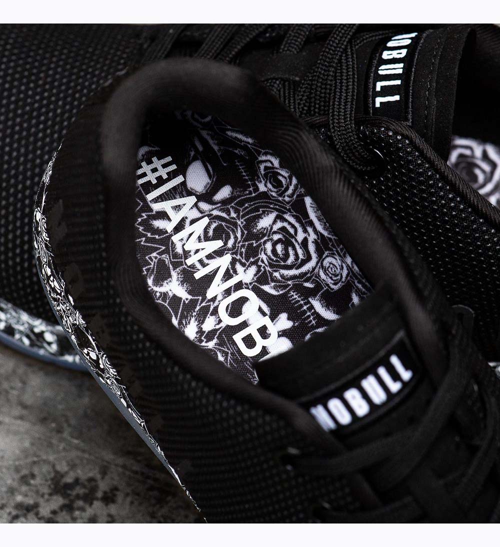 Men NOBULL Printed OUTWORK Training Shoes Black Hearts | YUTFV-0983