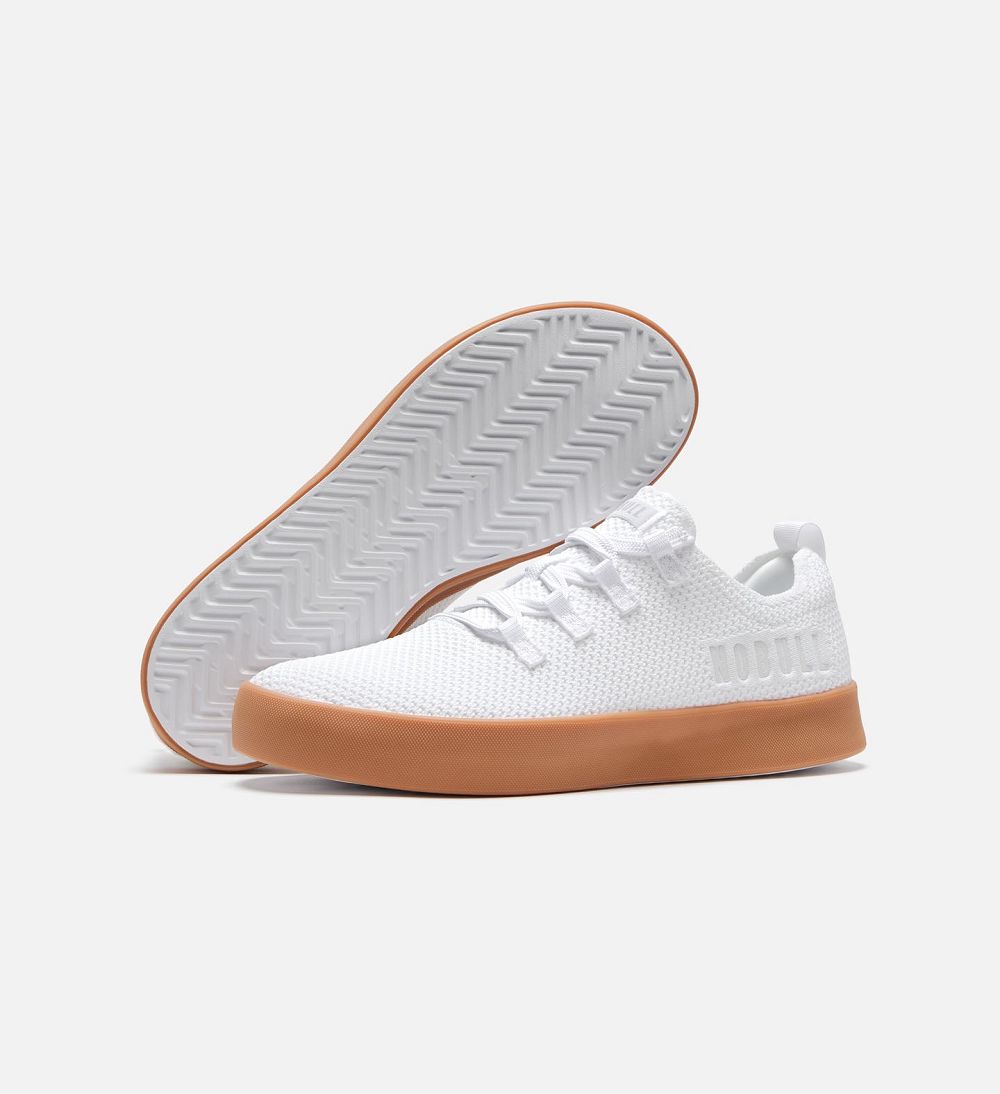 Men NOBULL RECS Training Shoes White Gum | IFDCW-5164