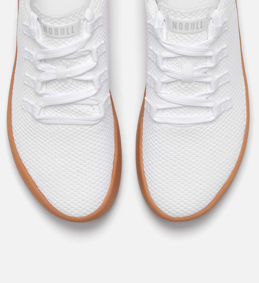 Men NOBULL RECS Training Shoes White Gum | IFDCW-5164