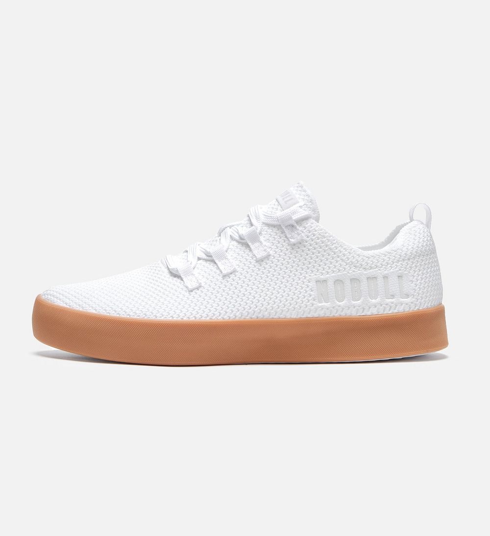 Men NOBULL RECS Training Shoes White Gum | IFDCW-5164