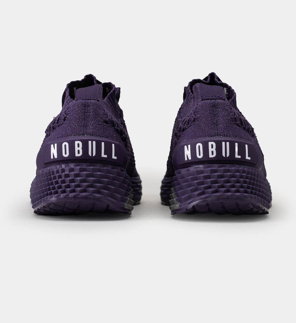 Men NOBULL Reflective ASPIRE Running Shoes Plum Reflective | GLEAJ-7126