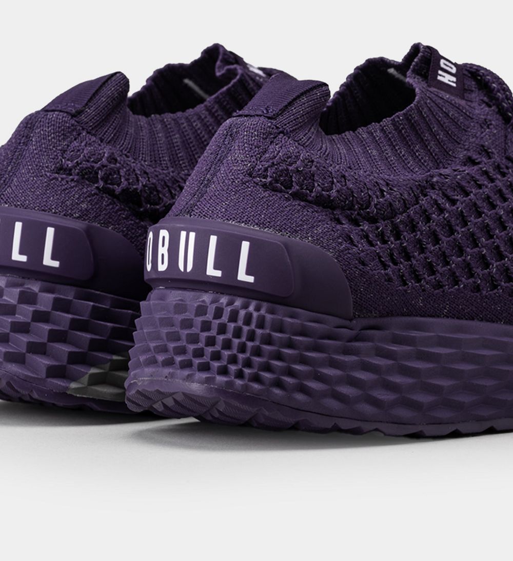 Men NOBULL Reflective ASPIRE Running Shoes Plum Reflective | GLEAJ-7126