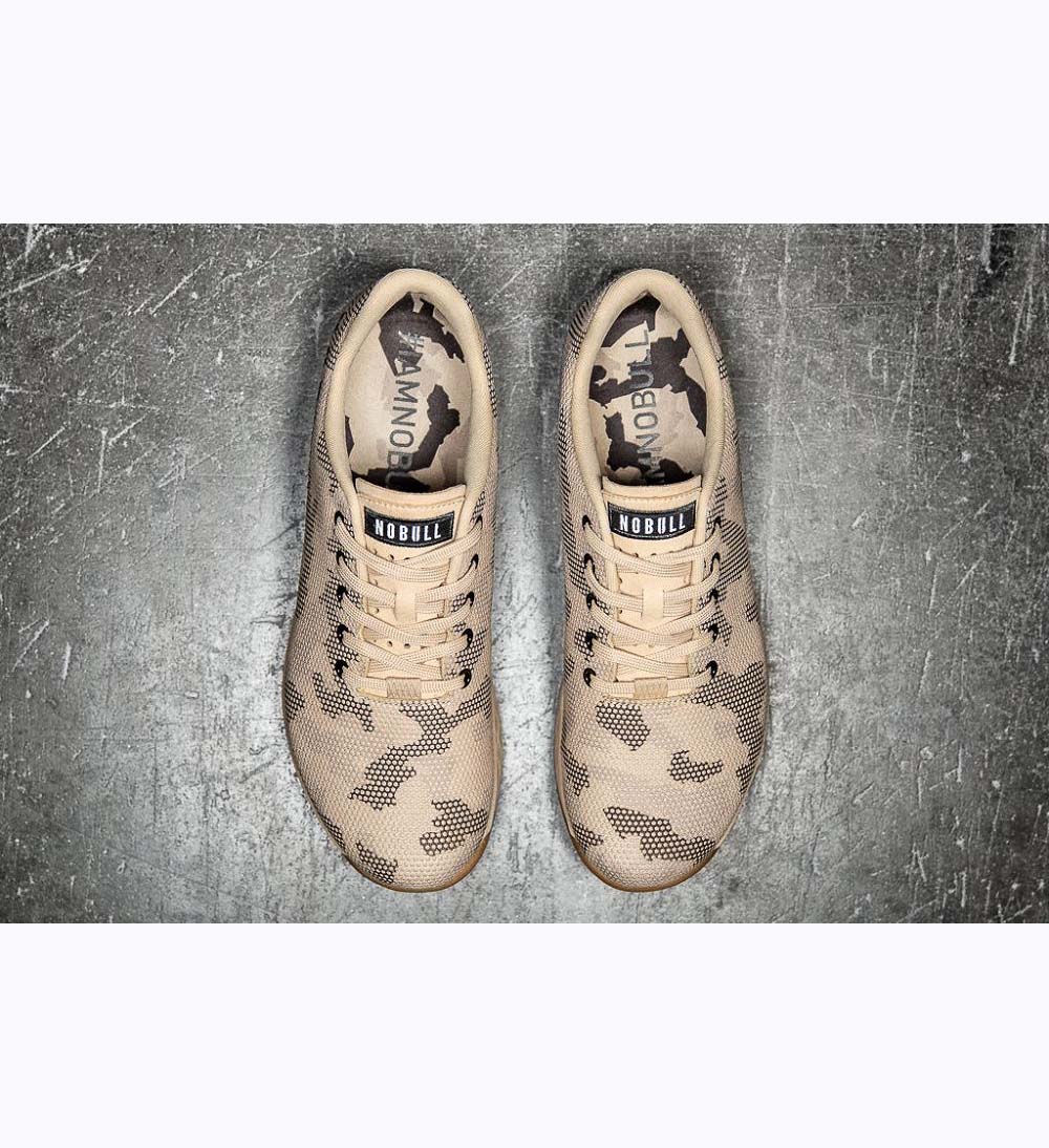 Men NOBULL SAND Training Shoes Sand Camo | DXGIR-8965