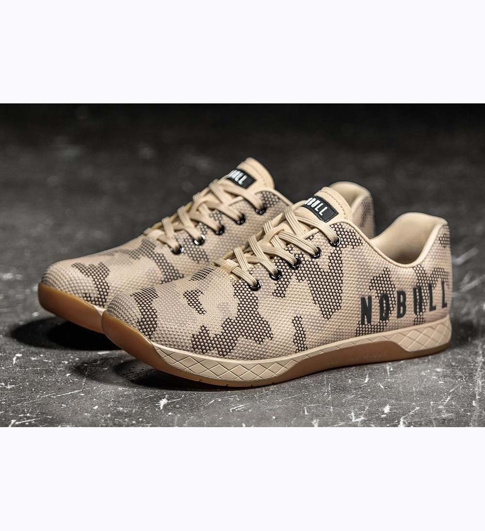 Men NOBULL SAND Training Shoes Sand Camo | DXGIR-8965