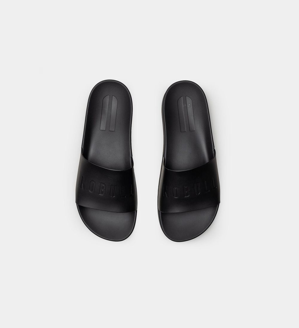 Men NOBULL Slides Black | GBOYP-7846