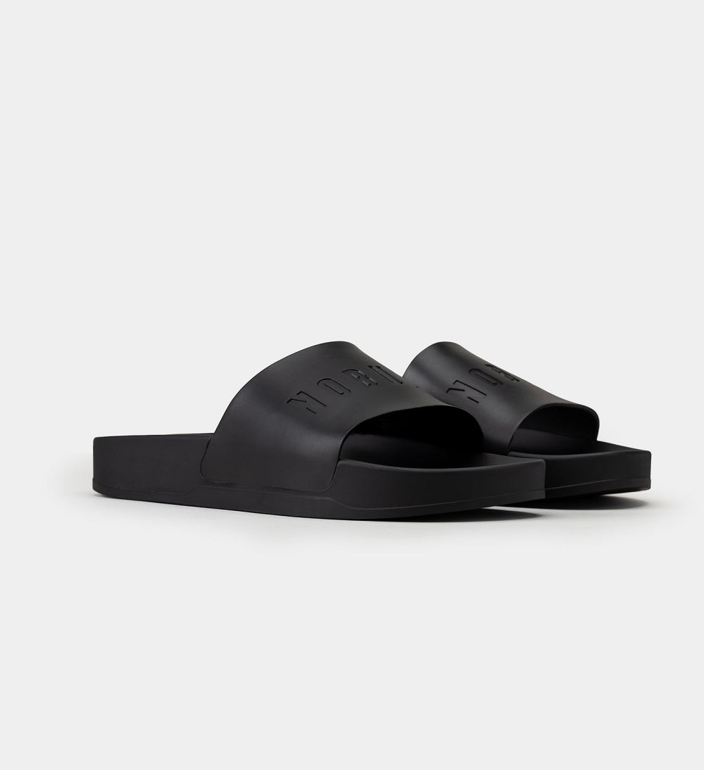 Men NOBULL Slides Black | GBOYP-7846