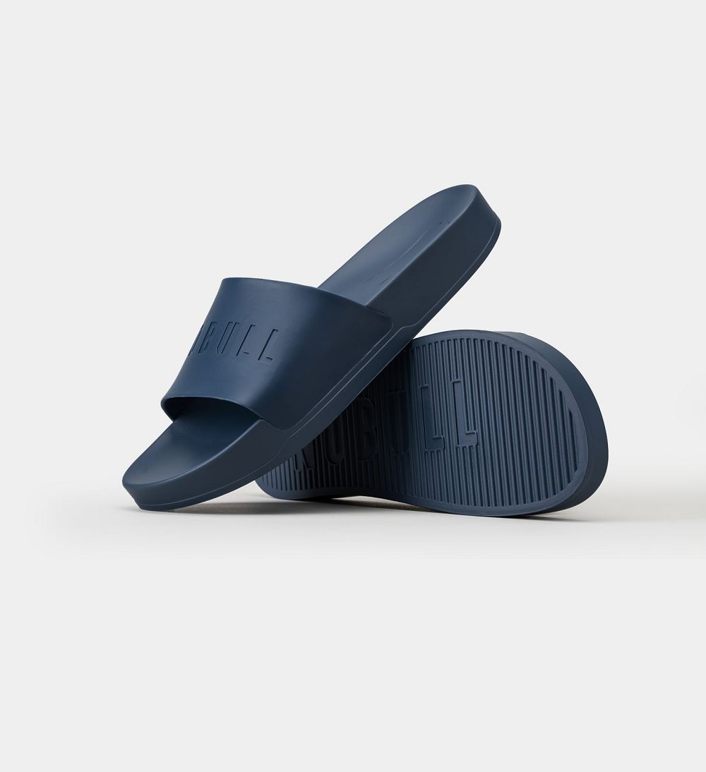 Men NOBULL Slides Navy | XCHNG-9871