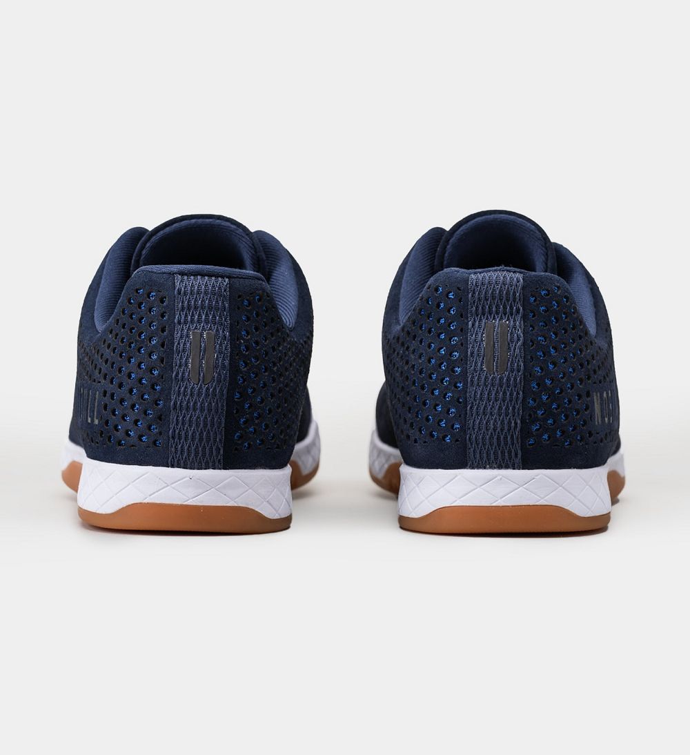 Men NOBULL Suede Training Shoes Navy | RZFYT-8709