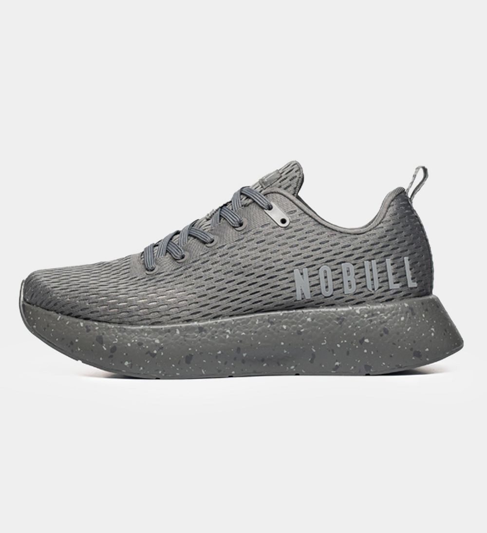 Men NOBULL Surface + Running Shoes Dark Grey Surface | FKQRU-0752