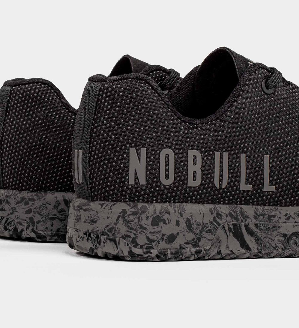 Men NOBULL Swirl IMPACT Training Shoes Black Grey Swirl | ICZRH-6913