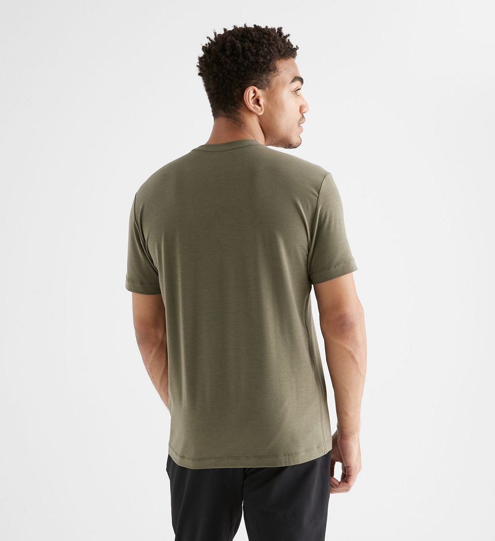 Men NOBULL T-Shirt Army Green | DKGEL-4213