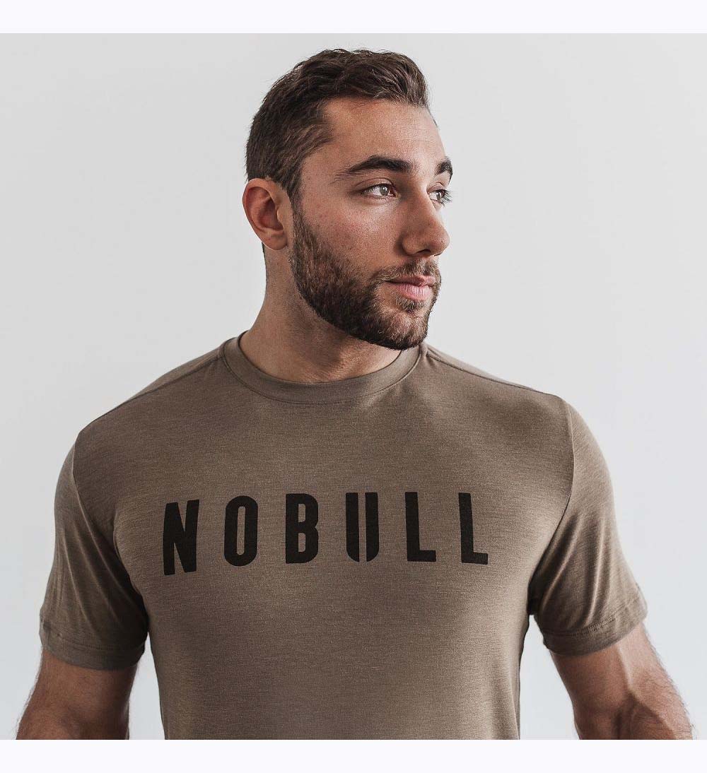 Men NOBULL T-Shirt Mint | BSFEO-5108