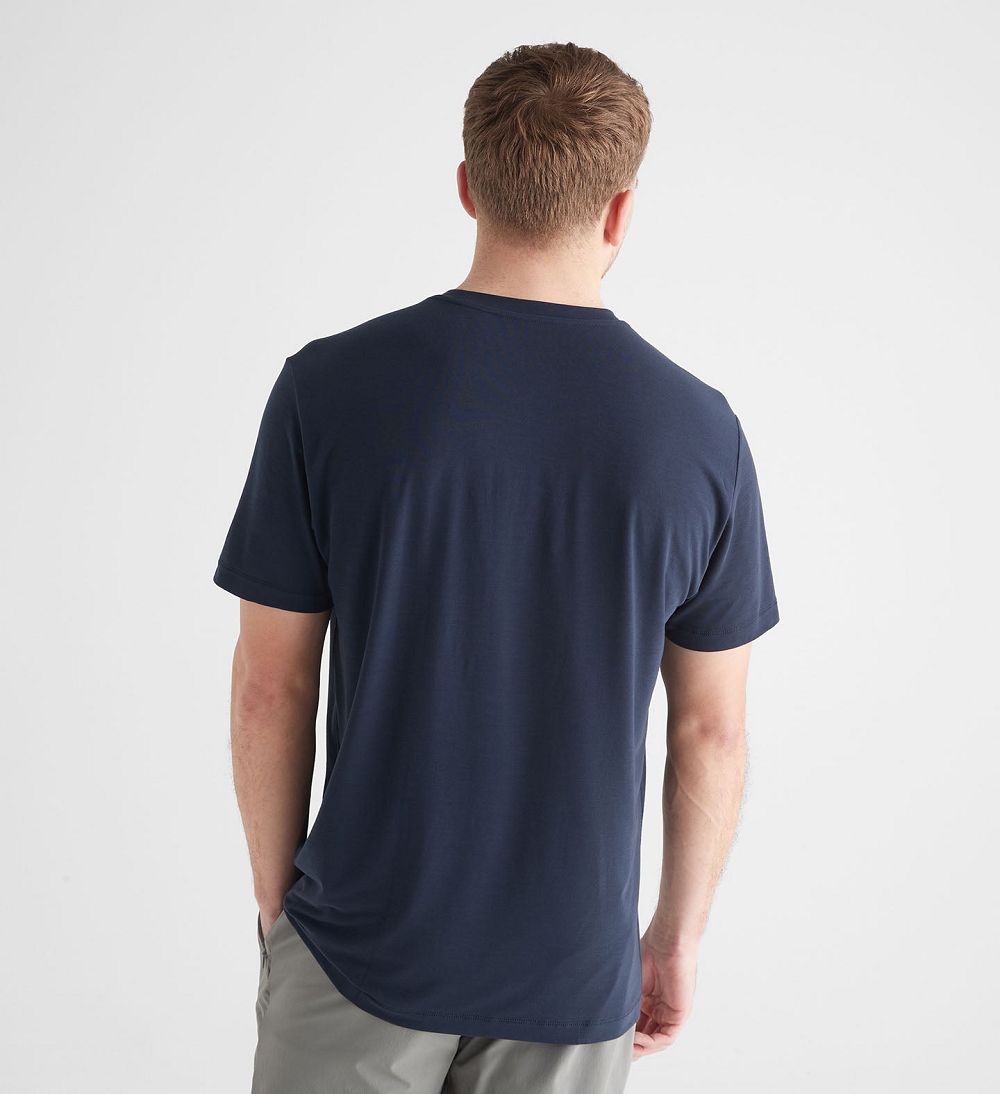 Men NOBULL T-Shirt Night Navy | TZPFW-0341