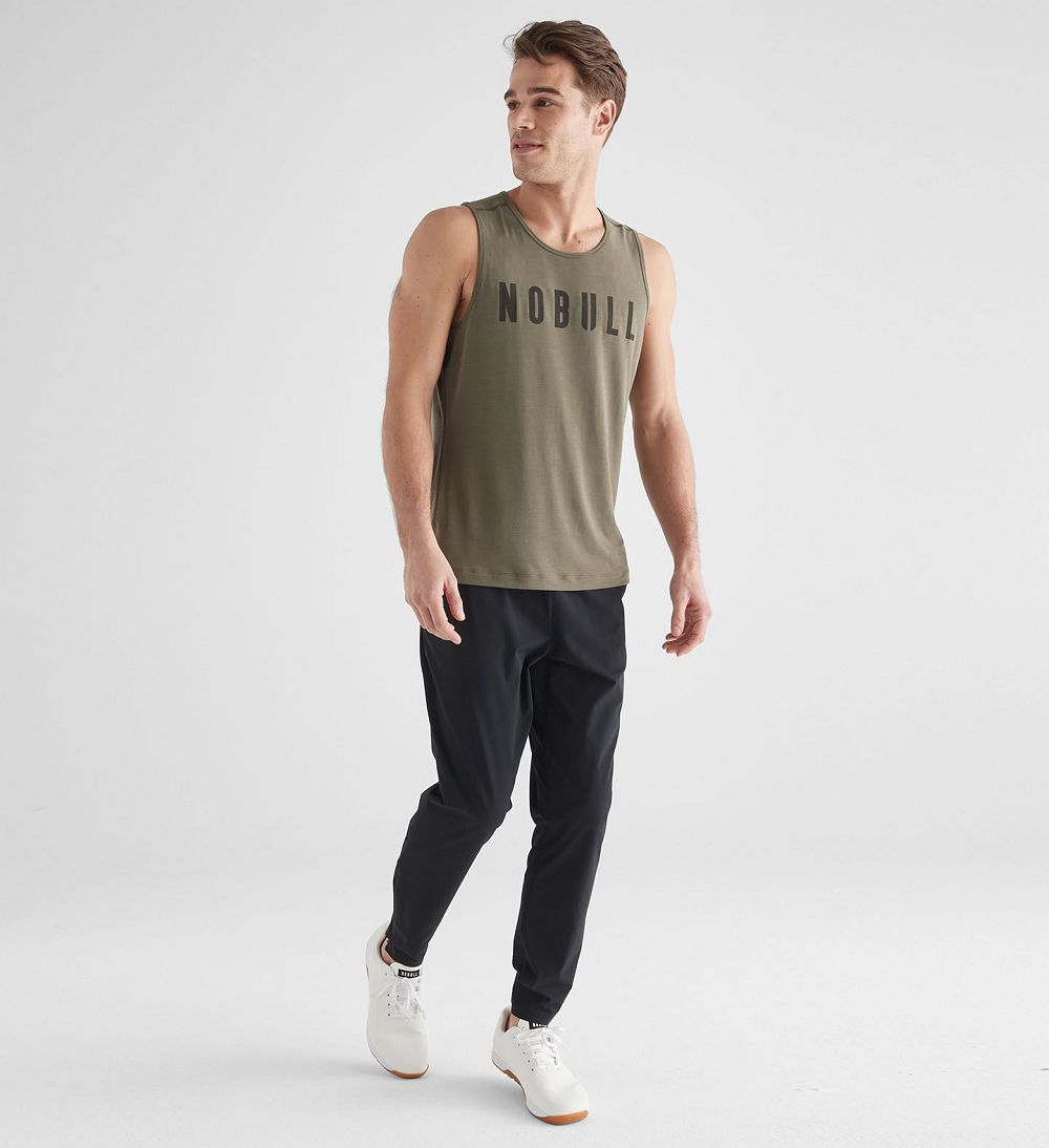 Men NOBULL Tanks Army Green | XGMLA-7960