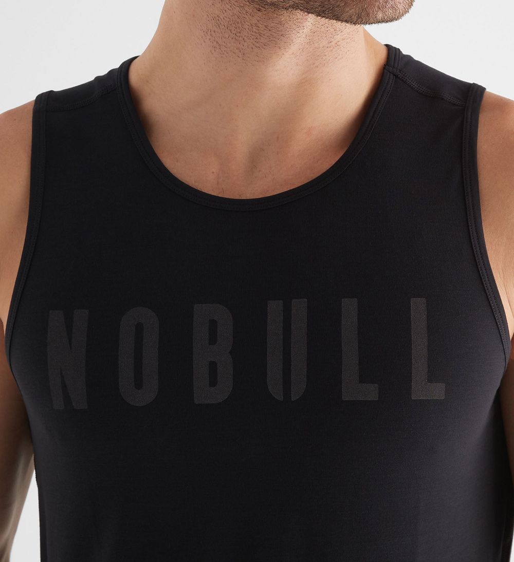 Men NOBULL Tanks Black | VEBOF-0276