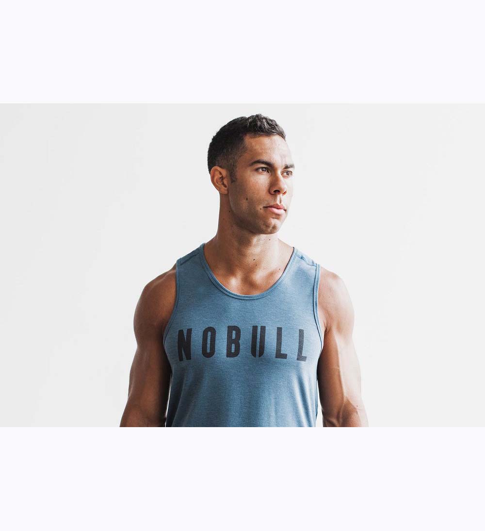 Men NOBULL Tanks Deep Teal | EUNPK-8913