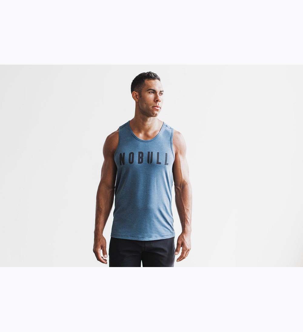 Men NOBULL Tanks Deep Teal | EUNPK-8913