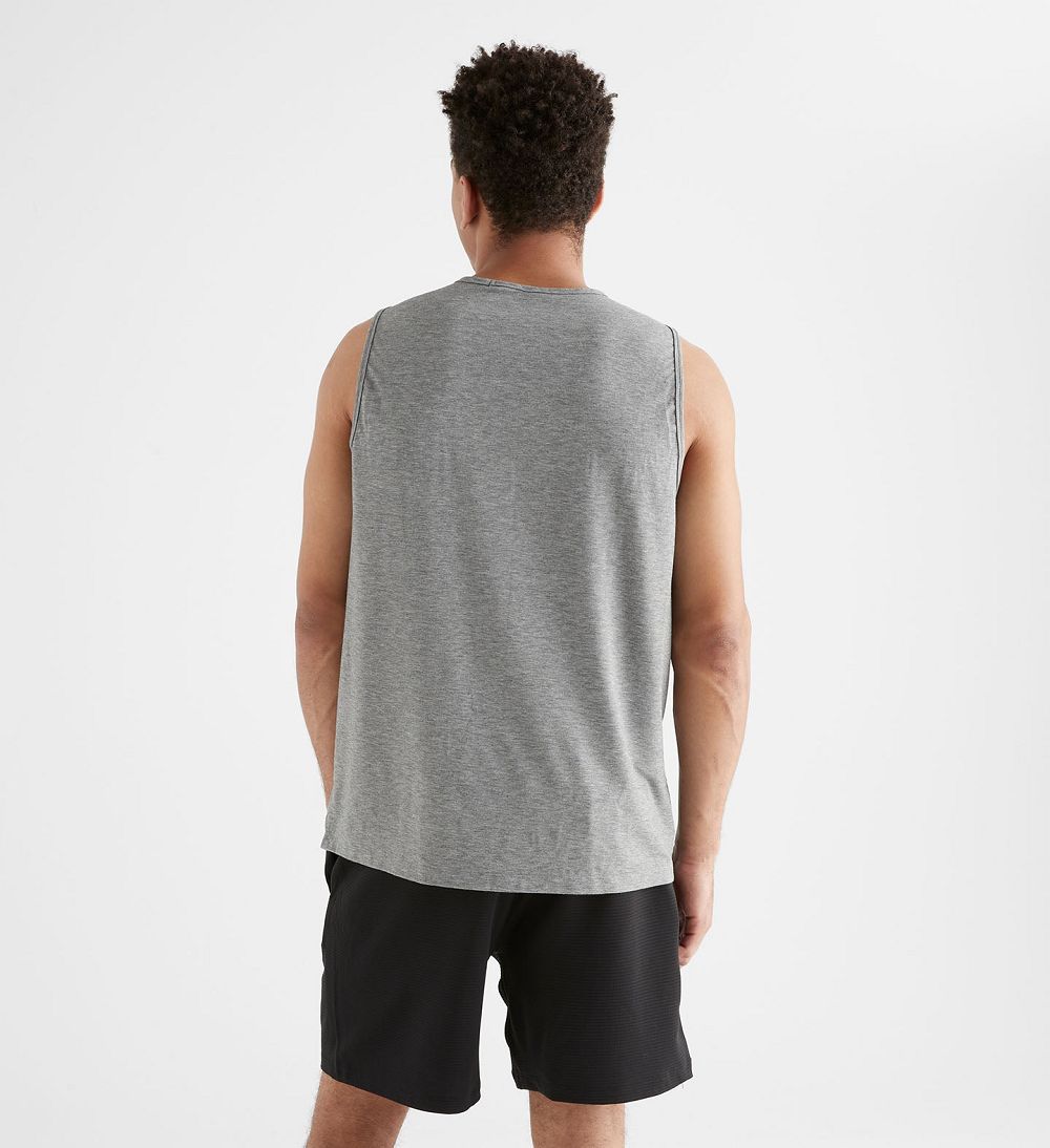 Men NOBULL Tanks Heather Grey | CKDUY-5784