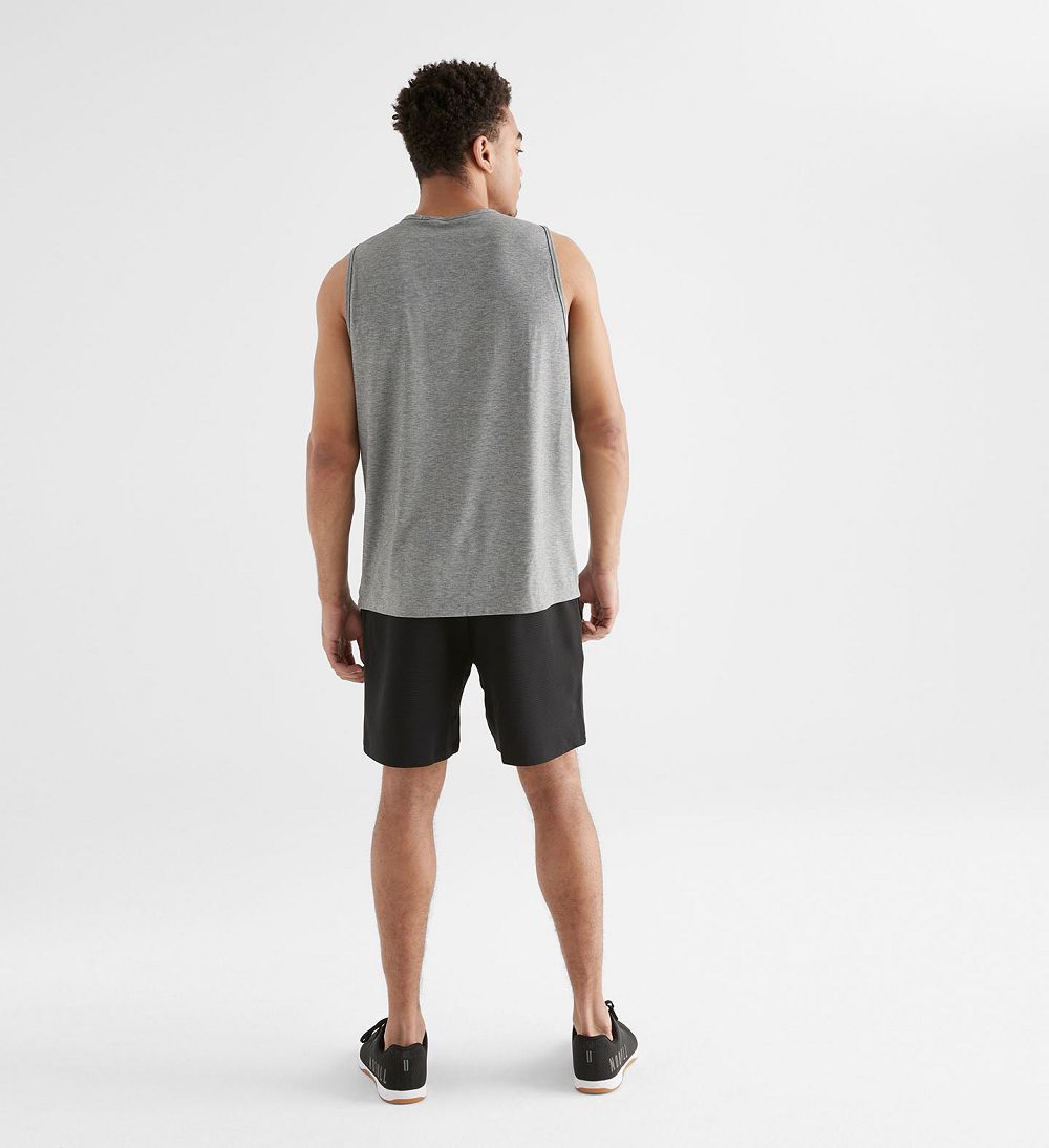 Men NOBULL Tanks Heather Grey | CKDUY-5784