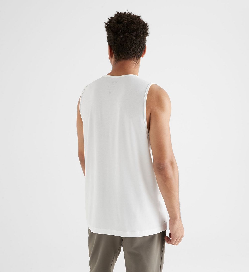 Men NOBULL Tanks White | VHYFU-5961