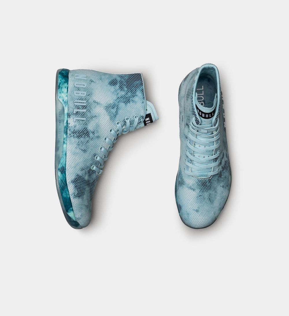 Men NOBULL Tie-Dye High-Top OUTWORK Training Shoes Mint Tie-Dye | YPRIN-8745