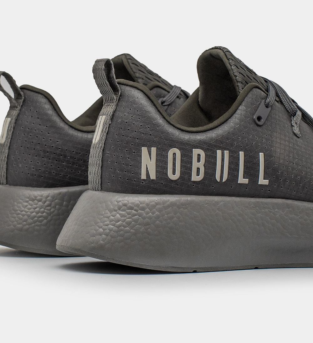 Men NOBULL Translucent JOURNEY Running Shoes Dark Grey | HFLDK-0349