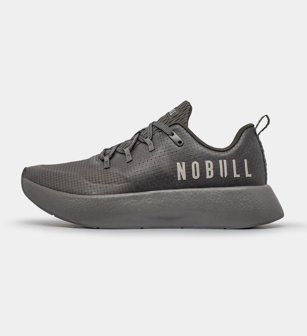 Men NOBULL Translucent JOURNEY Running Shoes Dark Grey | HFLDK-0349