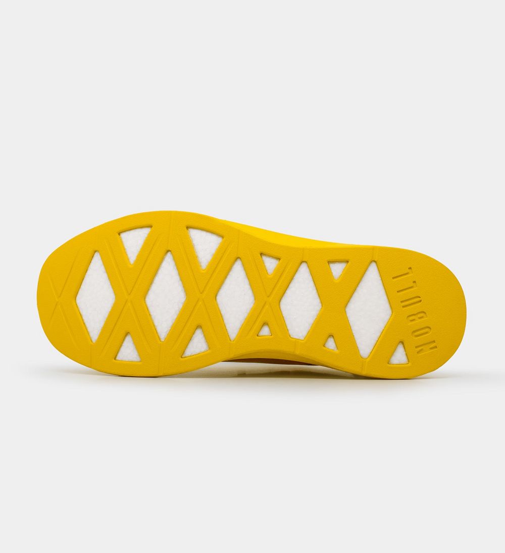 Men NOBULL Translucent JOURNEY Running Shoes Vivid Yellow | TGWJE-8960