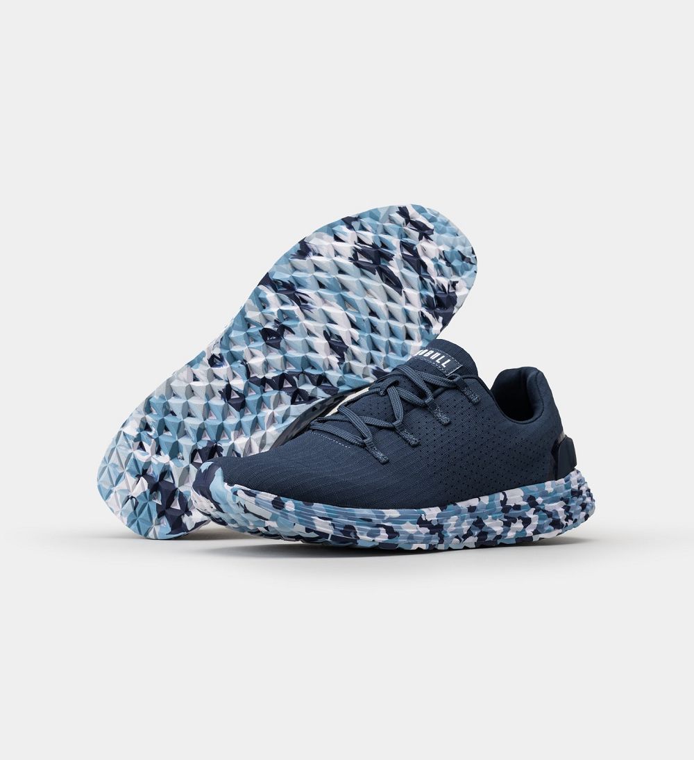 Men NOBULL Wild ALLDAY Running Shoes Navy Wild Ocean | BPMOT-4392