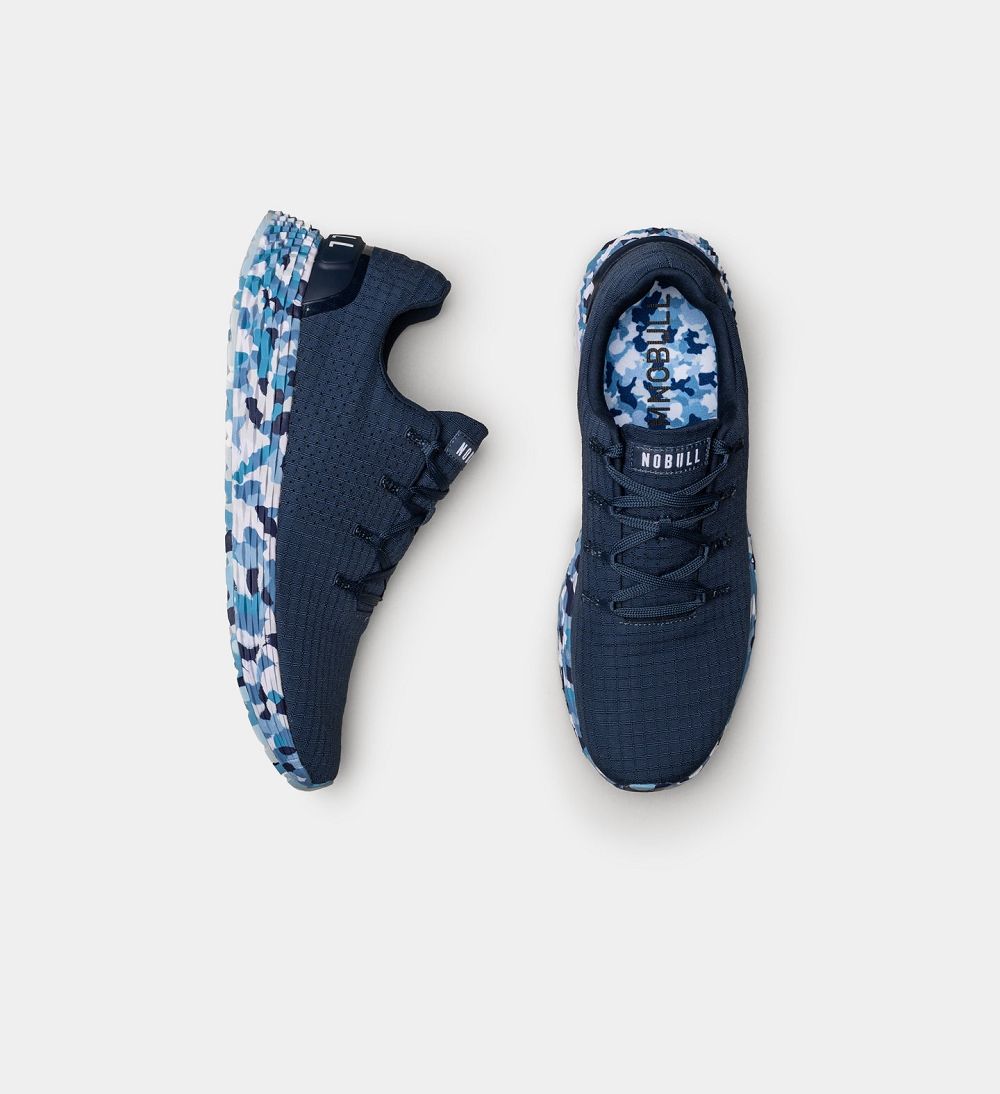 Men NOBULL Wild ALLDAY Running Shoes Navy Wild Ocean | BPMOT-4392