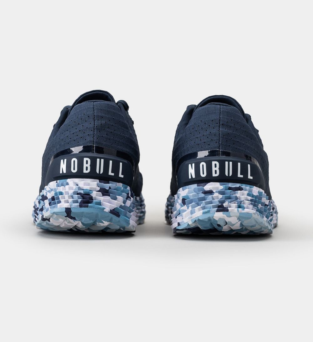 Men NOBULL Wild ALLDAY Running Shoes Navy Wild Ocean | BPMOT-4392