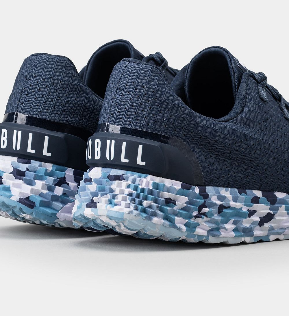 Men NOBULL Wild ALLDAY Running Shoes Navy Wild Ocean | BPMOT-4392