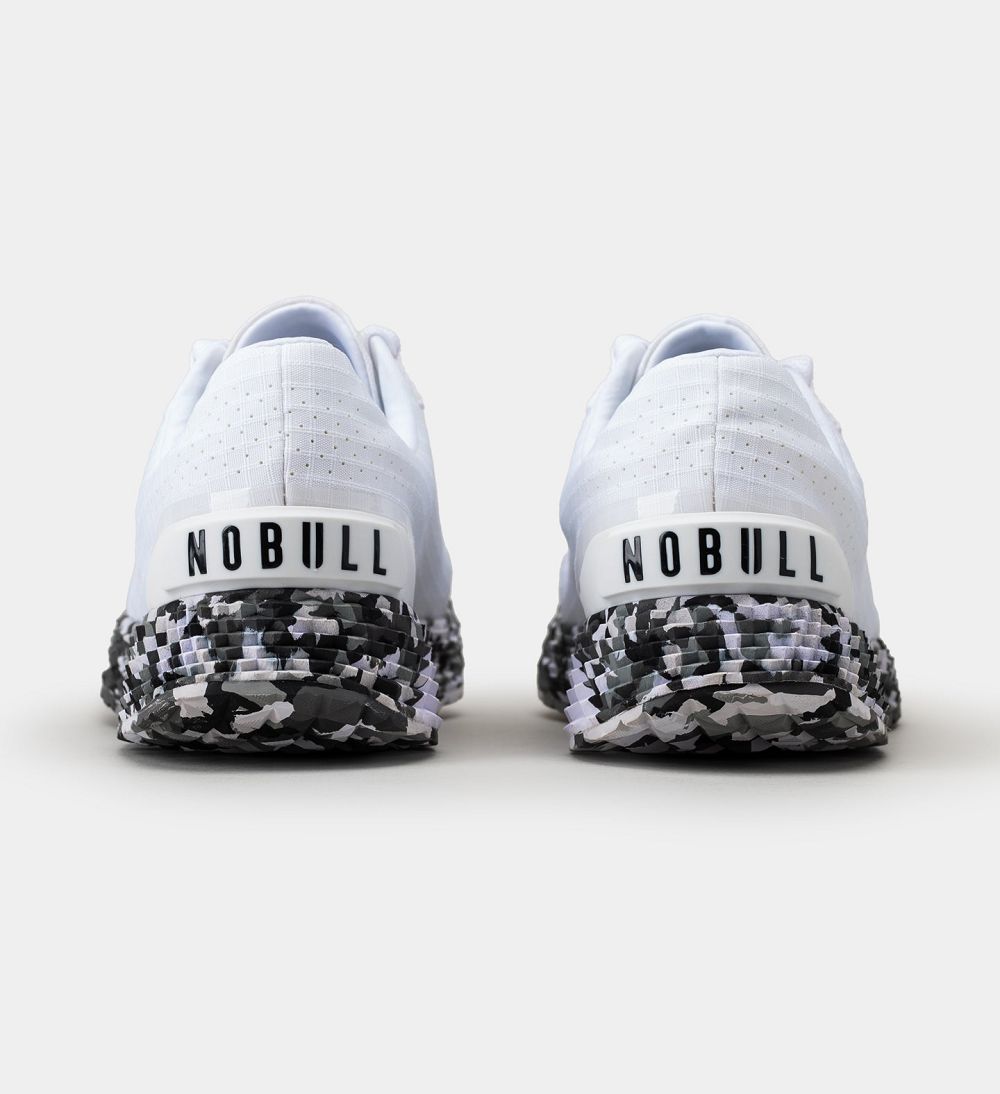 Men NOBULL Wild ALLDAY Running Shoes White Wild Granite | UJFAI-3927