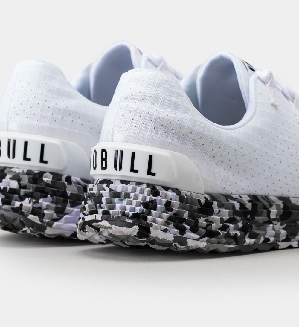 Men NOBULL Wild ALLDAY Running Shoes White Wild Granite | UJFAI-3927