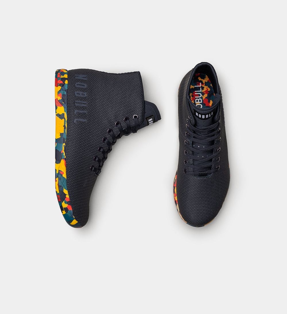 Men NOBULL Wild High-Top Training Shoes Black | ZCLTS-4870