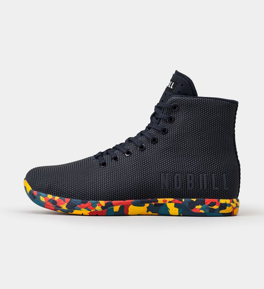 Men NOBULL Wild High-Top Training Shoes Black | ZCLTS-4870