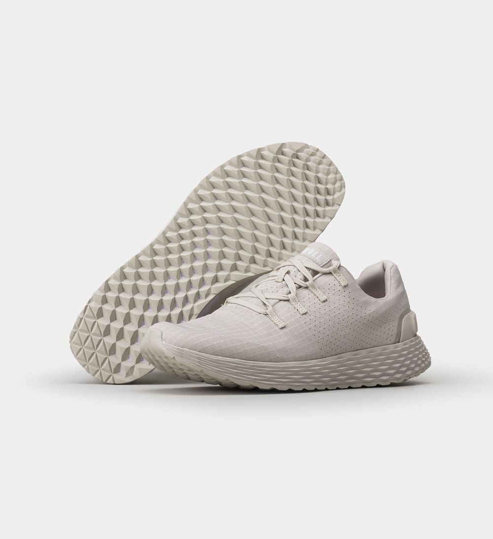 Women NOBULL ALLDAY Running Shoes Ivory | DYVTG-7850