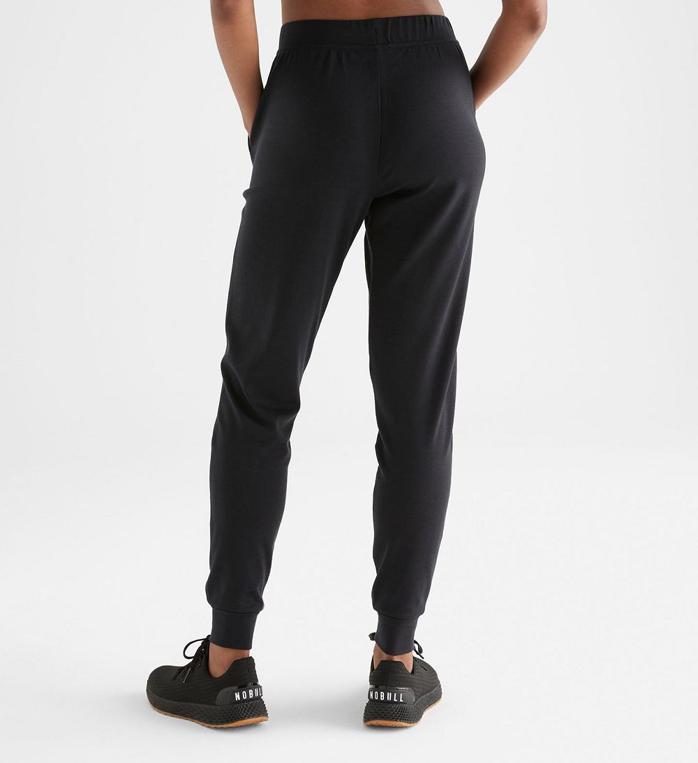 Women NOBULL Blended Merino Wool Jogger Pants Black | ITESL-2019