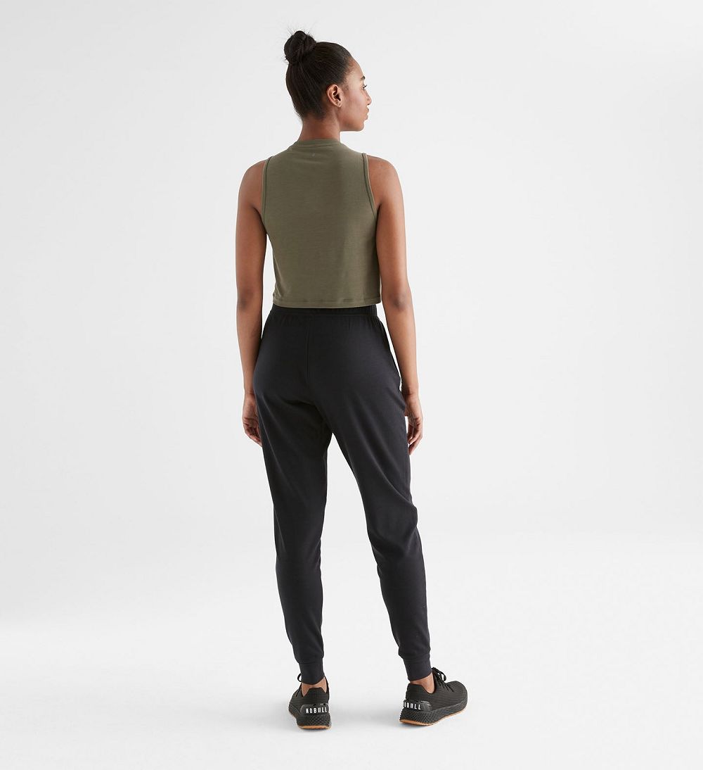 Women NOBULL Blended Merino Wool Jogger Pants Black | ITESL-2019