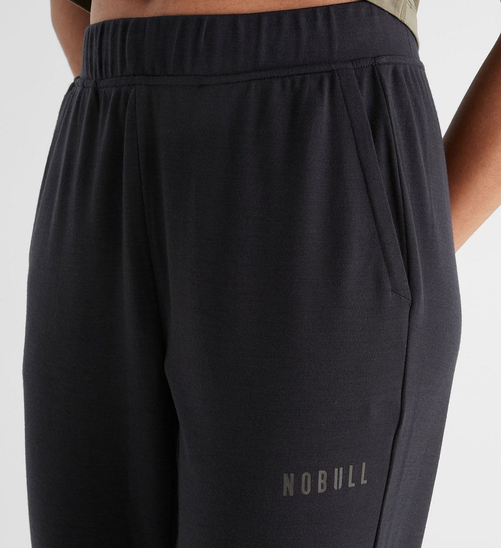 Women NOBULL Blended Merino Wool Jogger Pants Black | ITESL-2019