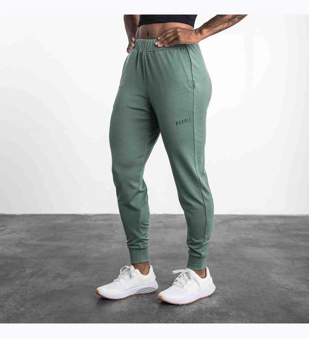 Women NOBULL Blended Merino Wool Jogger Pants Dark Grey | PBEKY-3054