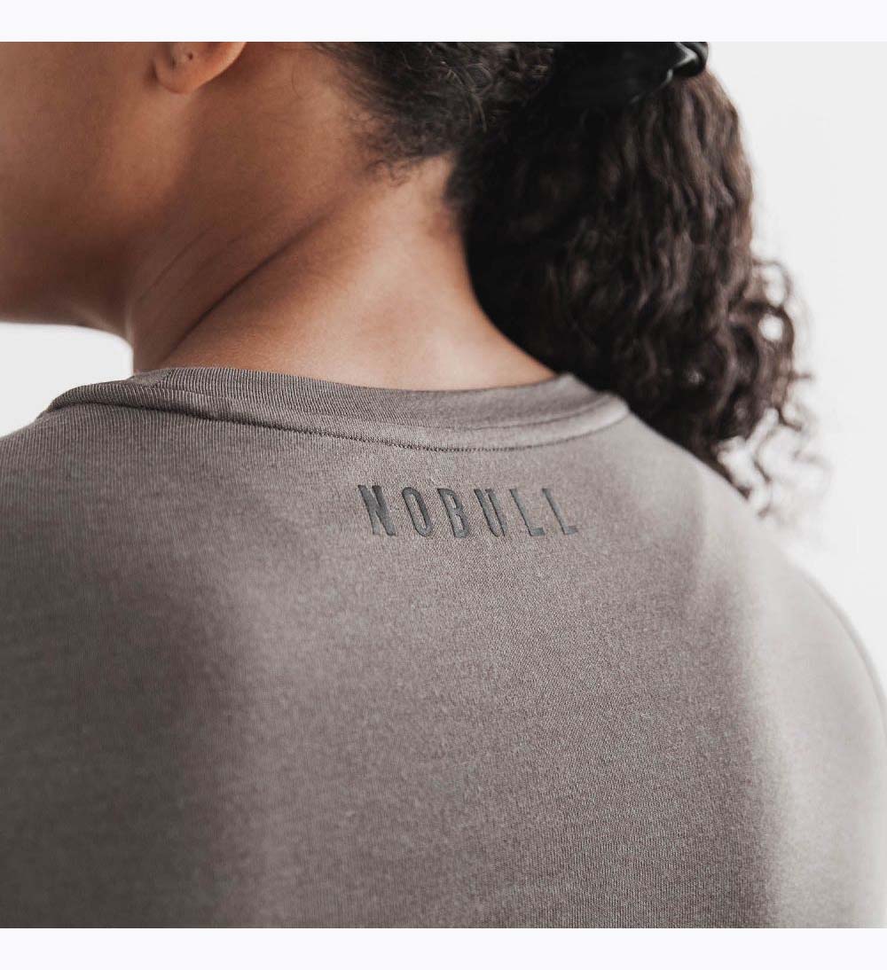 Women NOBULL Blended Merino Wool Long Sleeve T-Shirt Green | MXEHK-6350