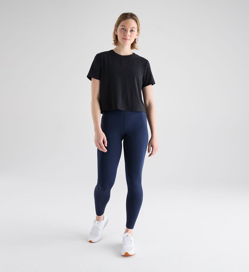 Women NOBULL Boxy T-Shirt Black | THPCF-4659