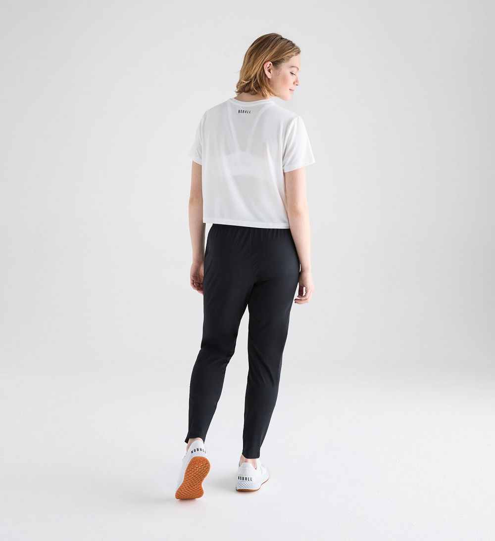 Women NOBULL Boxy T-Shirt White | TIPSC-9258