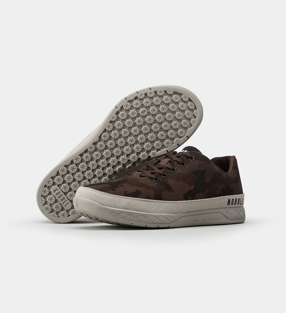 Women NOBULL Canvas Training Shoes Grizzly Camo | GJSXQ-0184