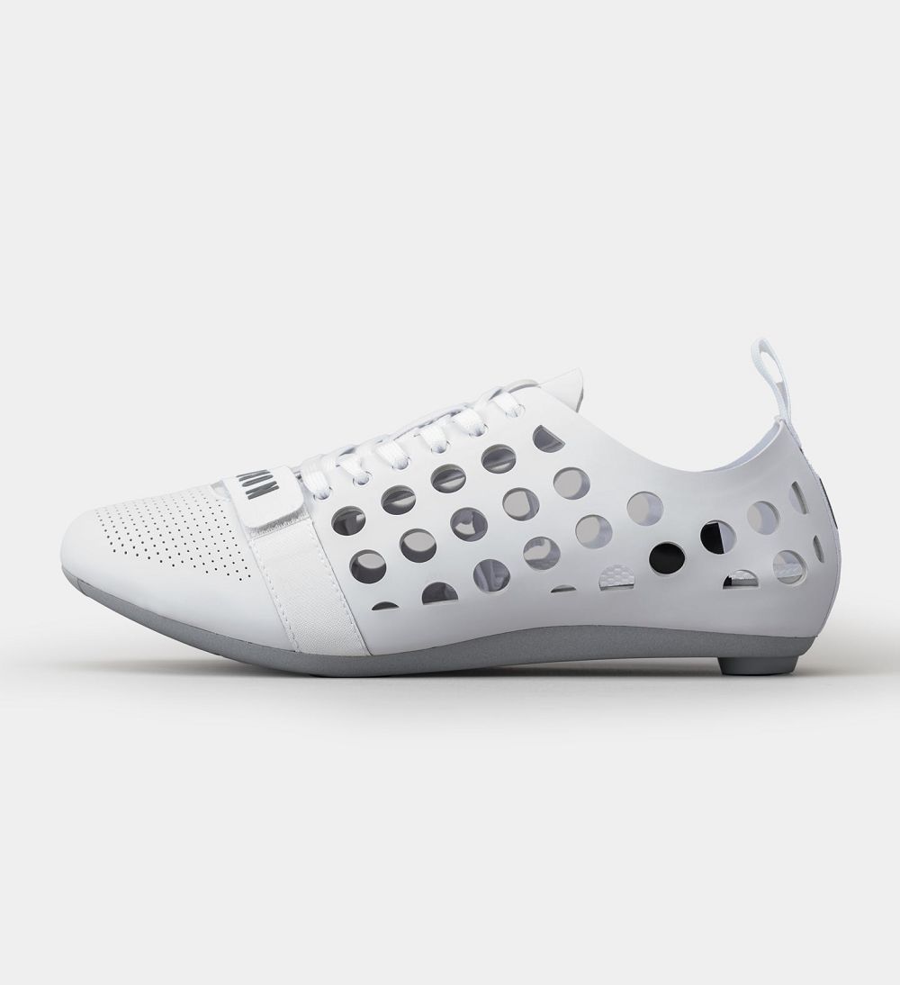 Women NOBULL Cycling Shoes White | EGMHP-3269