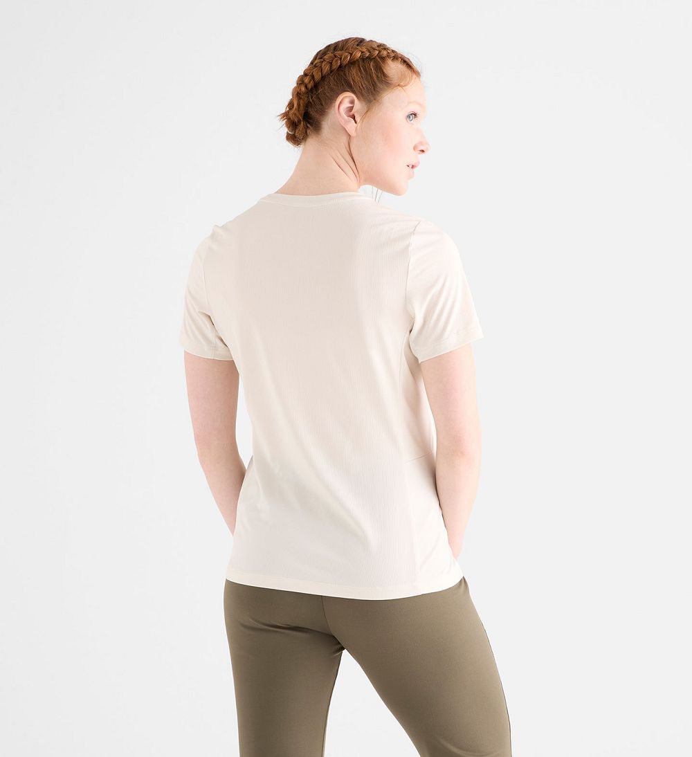 Women NOBULL Deltapeak® Micro Textured T-Shirt White | IOHTZ-0973