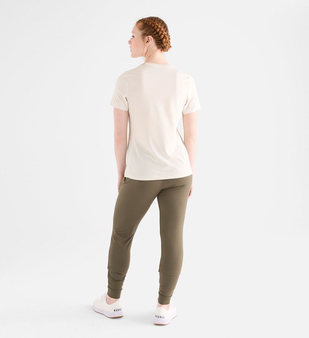 Women NOBULL Deltapeak® Micro Textured T-Shirt White | IOHTZ-0973