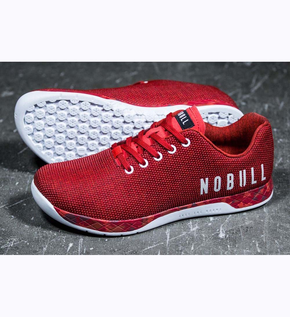 Women NOBULL FIRE HEATHER Training Shoes Red | NIWHJ-3972