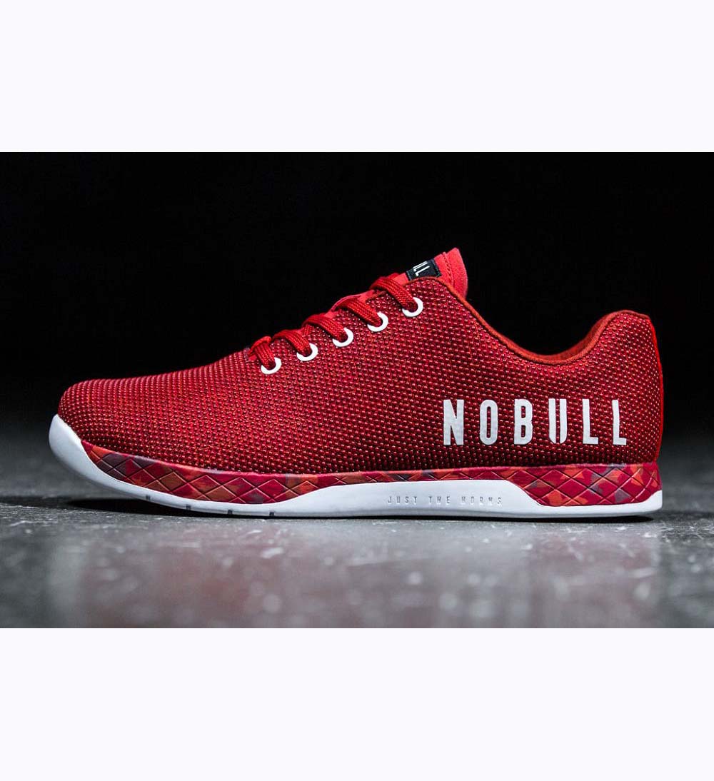 Women NOBULL FIRE HEATHER Training Shoes Red | NIWHJ-3972